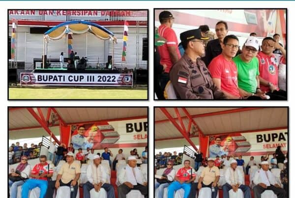 Pembukaan Pertandingan Sepak Bola Liga Bupati Cup III Tahun 2022